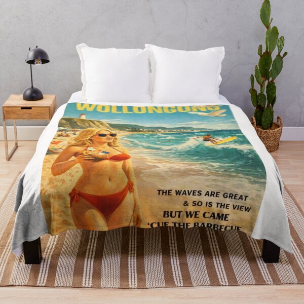 Item preview,  Wollongong Beach Coastline with Flagstaff Hill and Pacific Ocean Surf designed and sold by Places On Earth.