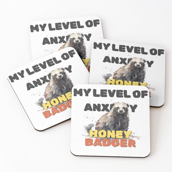 Item preview, The Anxiety Badger designed and sold by TQPProject.
