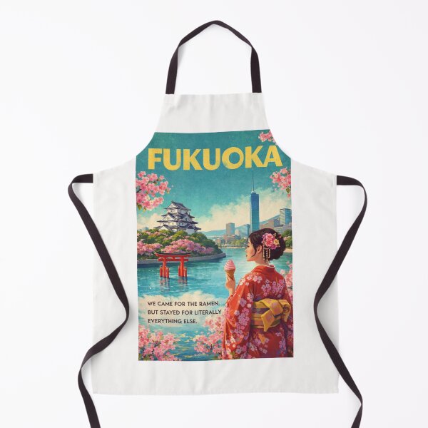 Item preview, Fukuoka Skyline with Fukuoka Castle, Naka River, and Fukuoka Tower designed and sold by Places On Earth.