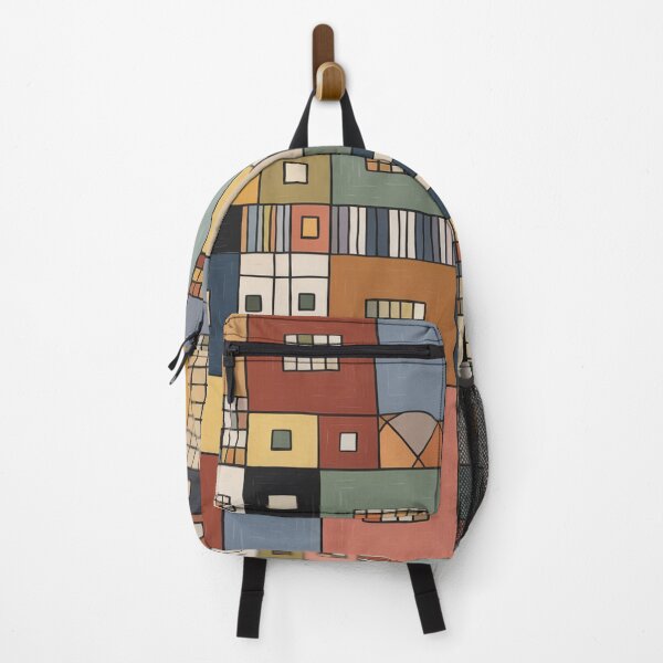 Item preview, Abstract Geometric Cityscape – Klee Inspired Modern Color Block Wall Art designed and sold by Tamas Das.