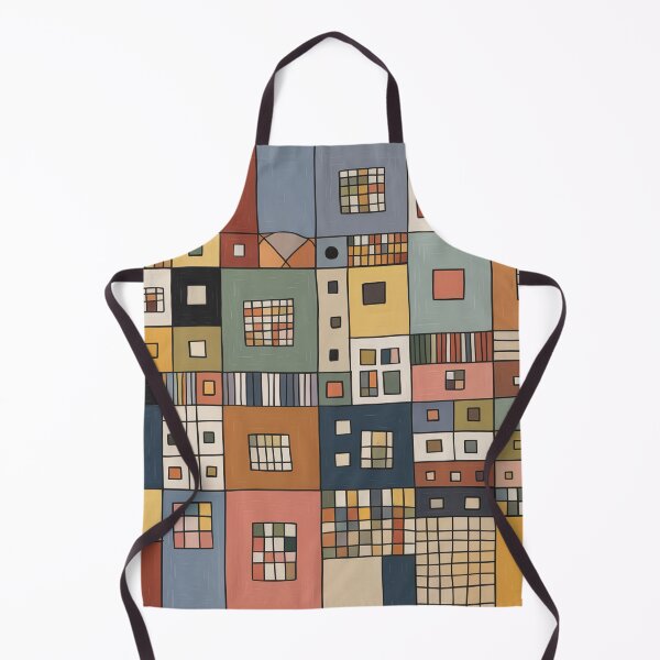 Item preview, Abstract Geometric Cityscape – Klee Inspired Modern Color Block Wall Art designed and sold by Tamas Das.