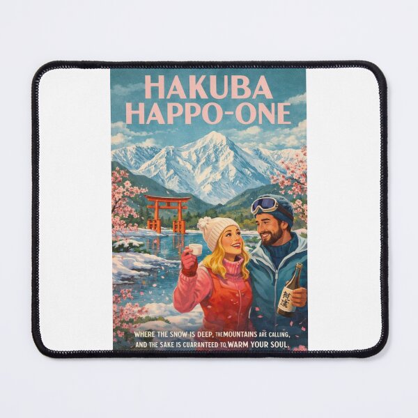 Item preview, Hakuba Happo-One Ski Resort with Japanese Alps and Mount Shirouma designed and sold by Places On Earth.