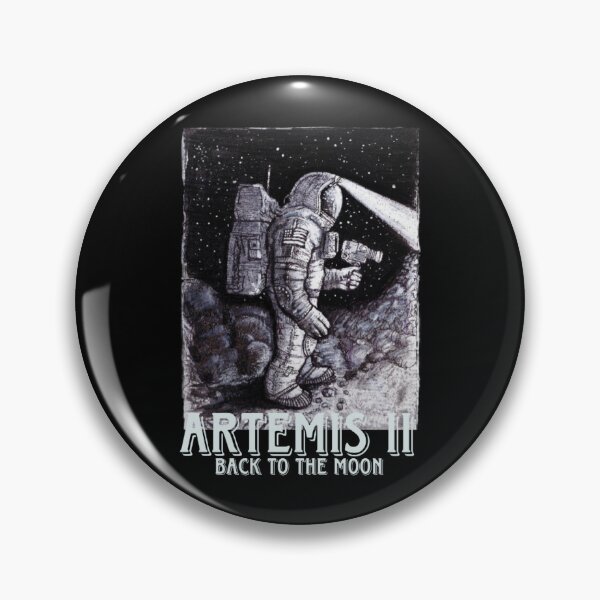 Item preview, Artemis II Moon Mission - Astronaut Silhouette & Galaxy Flag Digital Art designed and sold by Yasmine Mohammed.