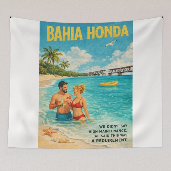 Item preview, Bahia Honda Beach with Florida Keys Shoreline and Old Bahia Honda Bridge designed and sold by Places On Earth.
