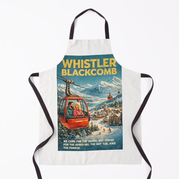 Item preview, Whistler Blackcomb Gondola with Whistler Village and Coast Mountains designed and sold by Places On Earth.