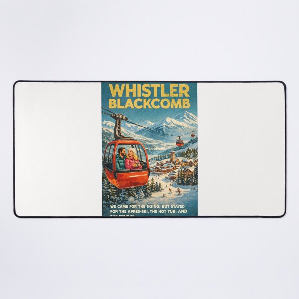 Item preview, Whistler Blackcomb Gondola with Whistler Village and Coast Mountains designed and sold by Places On Earth.
