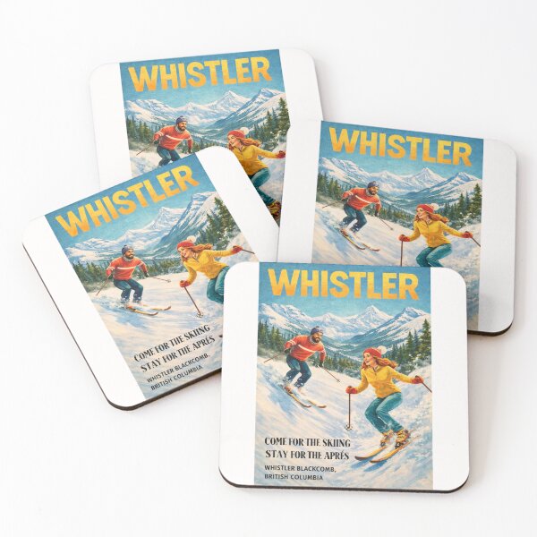Item preview, Whistler Blackcomb Ski Slopes with Coast Mountains and Alpine Terrain designed and sold by Places On Earth.