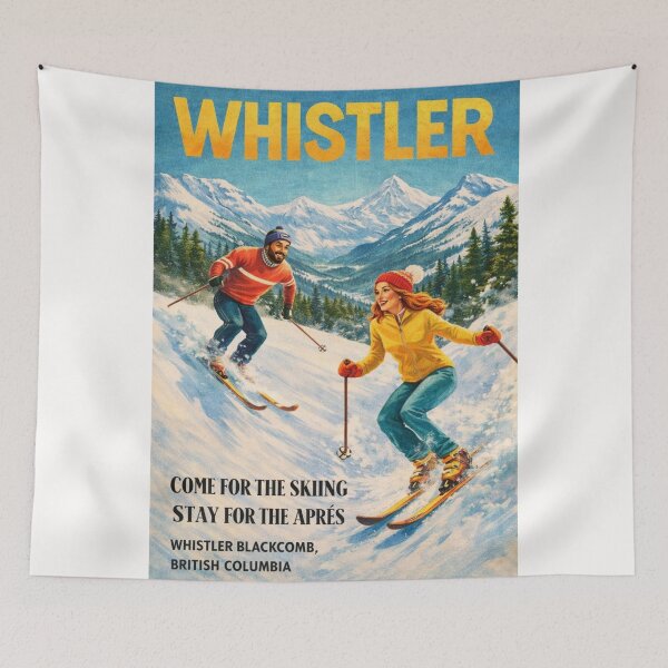Item preview, Whistler Blackcomb Ski Slopes with Coast Mountains and Alpine Terrain designed and sold by Places On Earth.