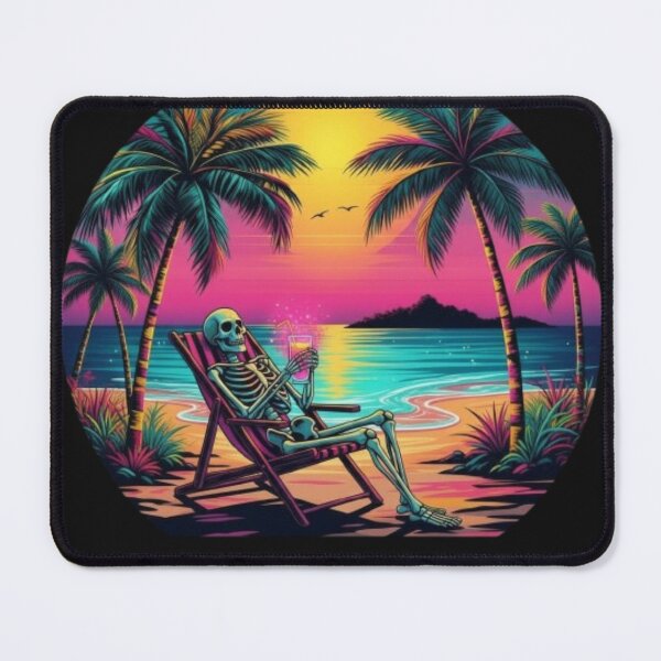 Item preview, Vibrant Retro Sunset Art Featuring Tropical Palm Trees designed and sold by Fit On.