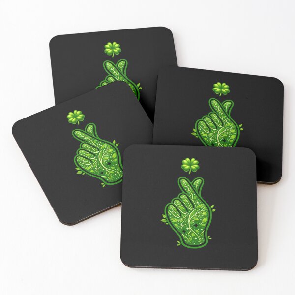 Item preview, Nature’s Luck — Leaf Veined Hand & Clover designed and sold by thesmilngnature.