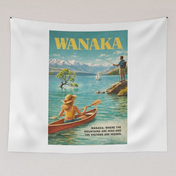 Item preview, Lake Wanaka Tree with Southern Alps and Mount Aspiring New Zealand designed and sold by Aryabek.