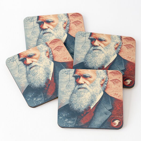 Item preview, Charles Darwin: Pop Art Portrait - Biology Poster designed and sold by Mr Mustard Prints.