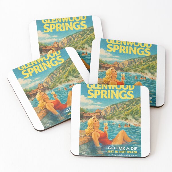 Item preview, Glenwood Springs Resort Pool with Glenwood Canyon and Colorado River designed and sold by Aryabek.