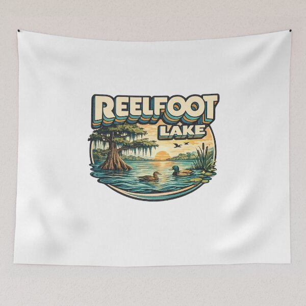 Item preview, Reelfoot Lake Cypress Swamp with Sunset and Tennessee Wetlands designed and sold by Aryabek.