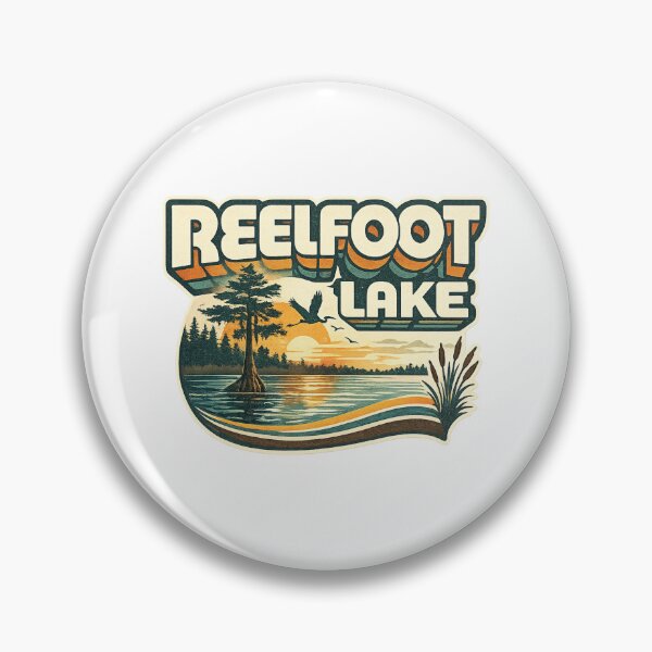 Item preview, Reelfoot Lake Sunset with Cypress Trees and Mississippi Flyway Tennessee designed and sold by Aryabek.