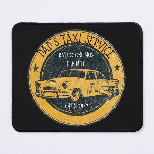 Item preview, Dad's Taxi Service Open 24/7 Funny Retro Badge Father's Day designed and sold by BoxofMoments.