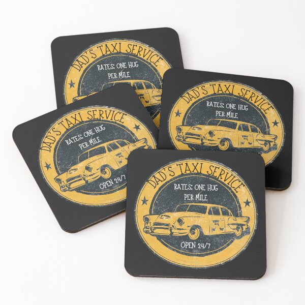 Item preview,  Dad's Taxi Service Open 24/7 Funny Retro Badge Father's Day designed and sold by BoxofMoments.
