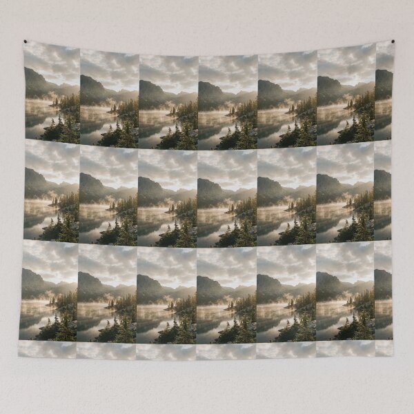 Item preview, Misty lake on a beautiful morning designed and sold by carlsmart1.
