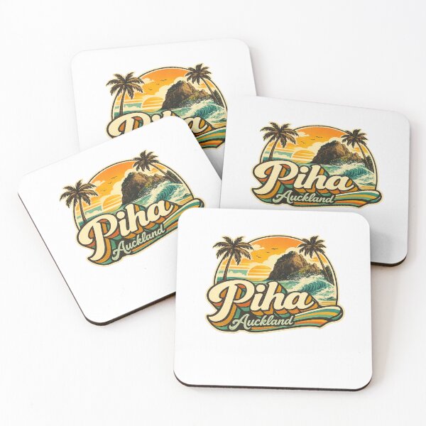 Item preview, Piha Beach Auckland with Lion Rock and Tasman Sea Coastline designed and sold by Aryabek.