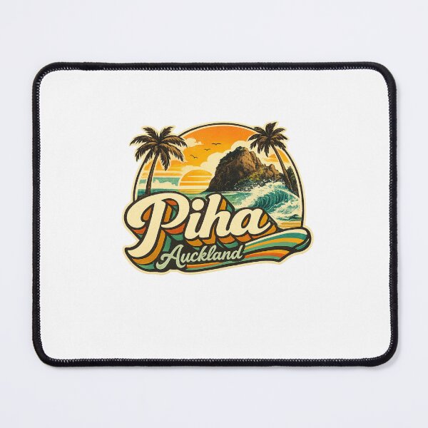 Item preview, Piha Beach Auckland with Lion Rock and Tasman Sea Coastline designed and sold by Aryabek.