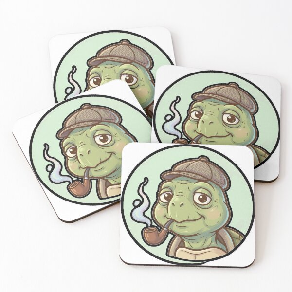 Item preview, Cute Old Turtle Mascot – Funny Relaxed Cartoon Character Sticker designed and sold by Dospart.