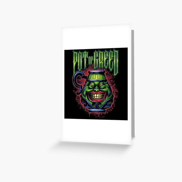 Pot Of Greed Greeting Cards for Sale | Redbubble