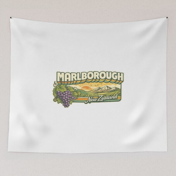 Item preview, Marlborough Vineyards with Wairau Valley and Southern Alps New Zealand designed and sold by Aryabek.