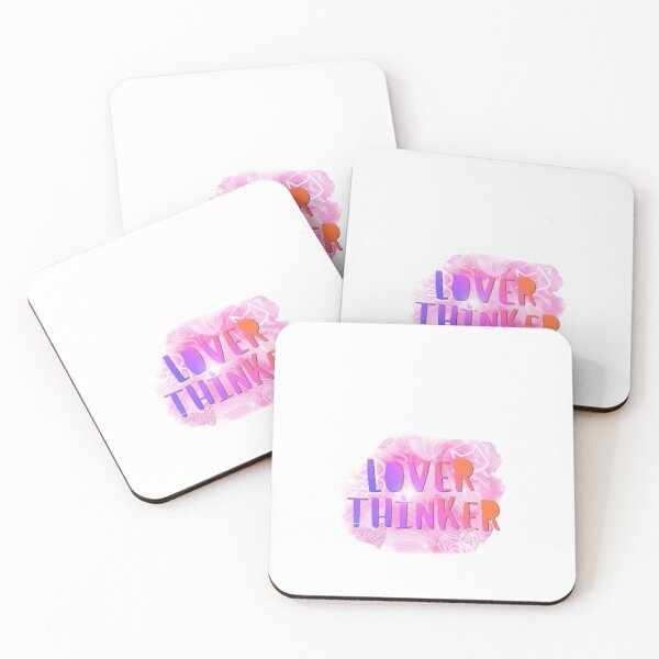 Item preview,  Loverthinker Colorful Aesthetic Typography Art Pink designed and sold by Atlasoloji.