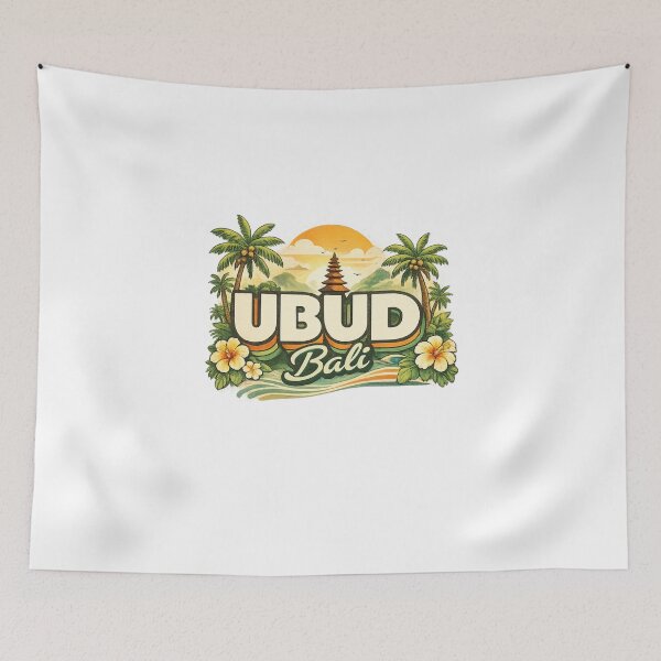 Item preview, Ubud Bali Landscape with Tegalalang Rice Terrace and Ayung River designed and sold by Aryabek.