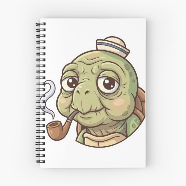 Item preview, Cute Old Turtle Mascot – Funny Relaxed Cartoon Character Sticker designed and sold by Dospart.