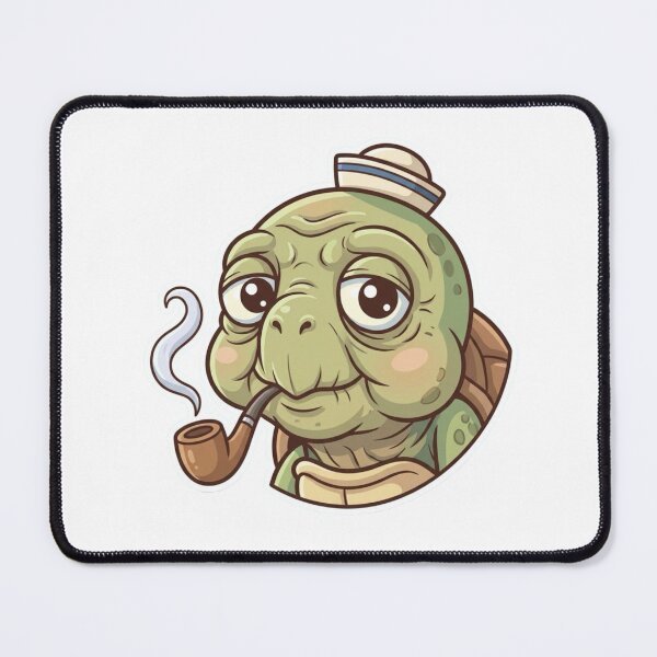 Item preview, Cute Old Turtle Mascot – Funny Relaxed Cartoon Character Sticker designed and sold by Dospart.