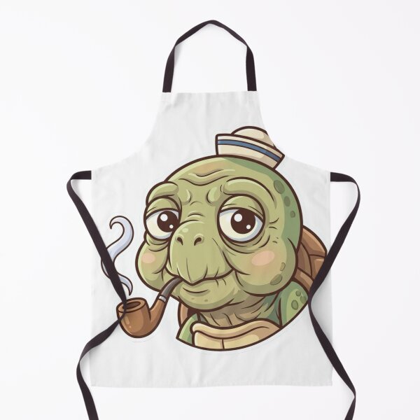 Item preview, Cute Old Turtle Mascot – Funny Relaxed Cartoon Character Sticker designed and sold by Dospart.