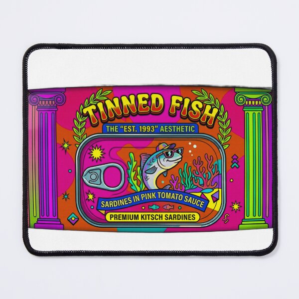 Item preview, Retro Sardine Tin - 90s Kitsch Food Art designed and sold by Clintora.