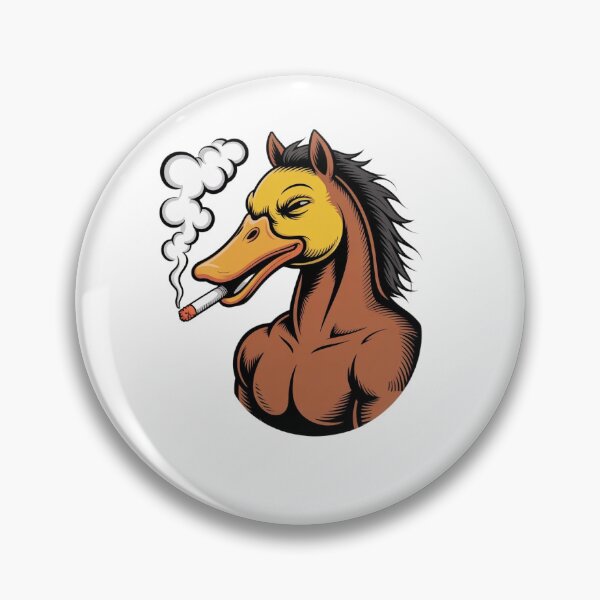 Item preview, Duck Horse Chillin  designed and sold by ParowkowyDesign.