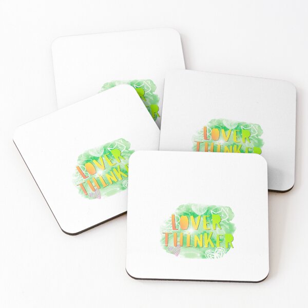 Item preview, Loverthinker Colorful Aesthetic Typography Art Green designed and sold by Atlasoloji.