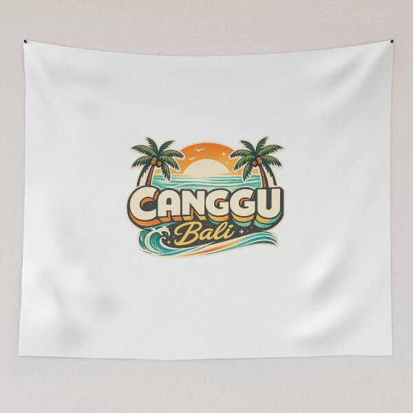 Item preview, Canggu Bali Surf Coast with Echo Beach and Tanah Lot Temple designed and sold by Aryabek.