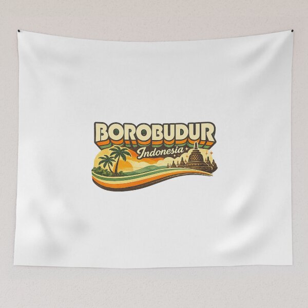 Item preview, Borobudur Temple Complex with Central Java and Magelang Indonesia designed and sold by Aryabek.