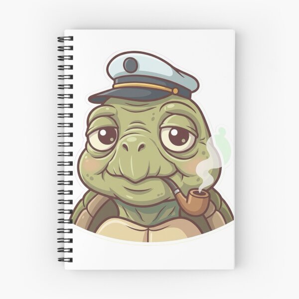 Item preview, Cute Old Turtle Mascot – Funny Relaxed Cartoon Character Sticker designed and sold by Dospart.