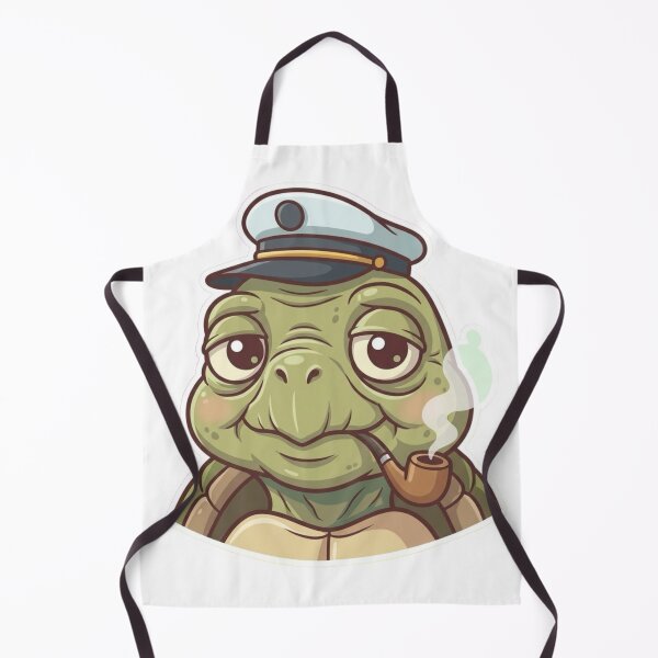 Item preview, Cute Old Turtle Mascot – Funny Relaxed Cartoon Character Sticker designed and sold by Dospart.