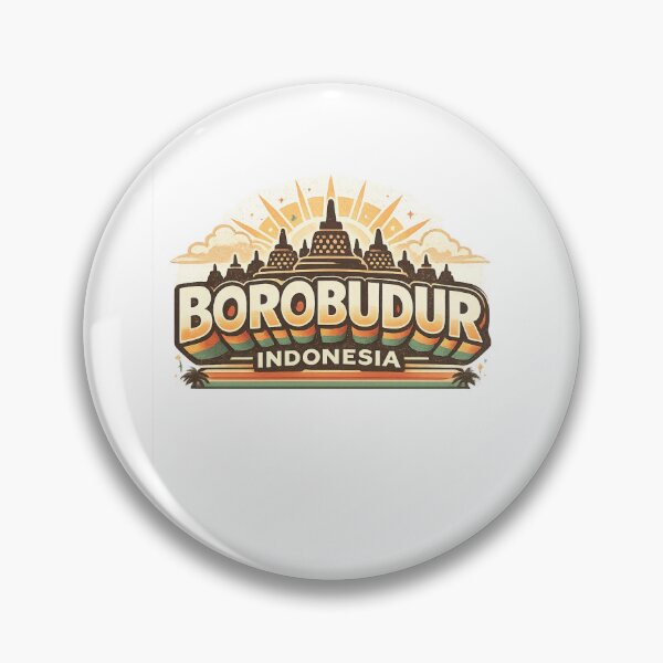 Item preview, Borobudur Sunrise Temple with Kedu Plain and Mount Merapi Indonesia designed and sold by Aryabek.