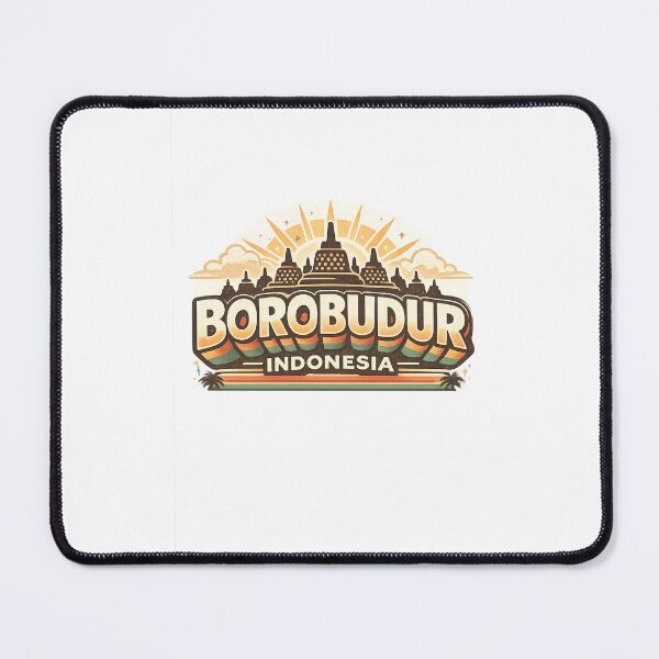Item preview, Borobudur Sunrise Temple with Kedu Plain and Mount Merapi Indonesia designed and sold by Aryabek.