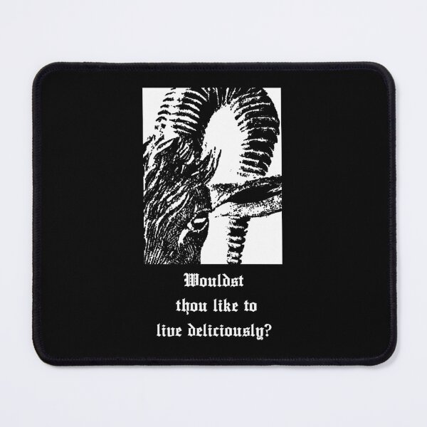 Item preview, wouldst thou like to live deliciously? (white text) designed and sold by SlurmzMcKenzie.