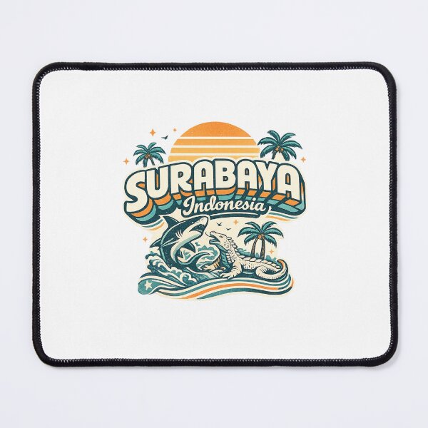 Item preview, Surabaya Cityscape with Suramadu Bridge and East Java Indonesia designed and sold by Aryabek.