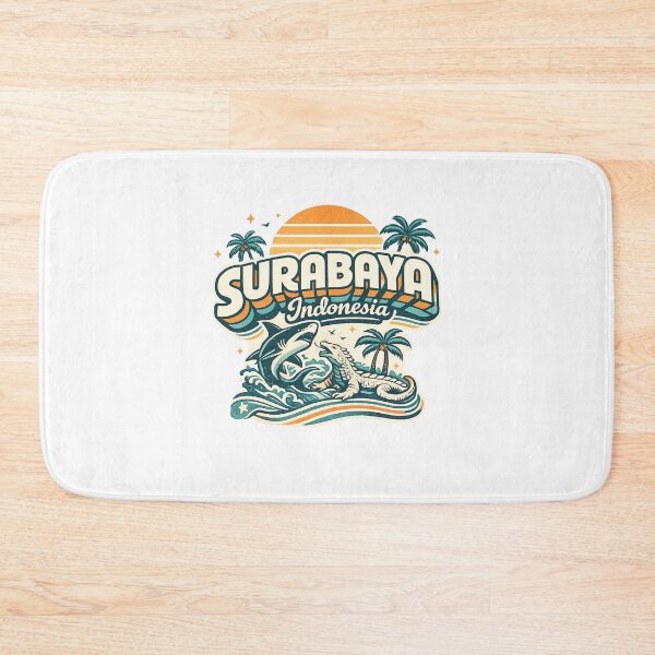 Item preview, Surabaya Cityscape with Suramadu Bridge and East Java Indonesia designed and sold by Aryabek.