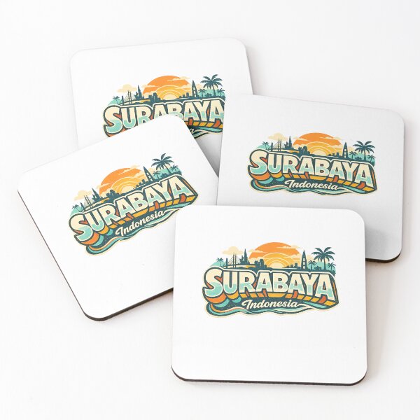 Item preview, Surabaya Indonesia Skyline with Suramadu Bridge and East Java Coast designed and sold by Aryabek.