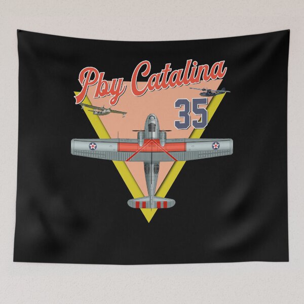 Item preview, PBY Catalina 35 Retro Vintage Aircraft Design designed and sold by Emberglowo.