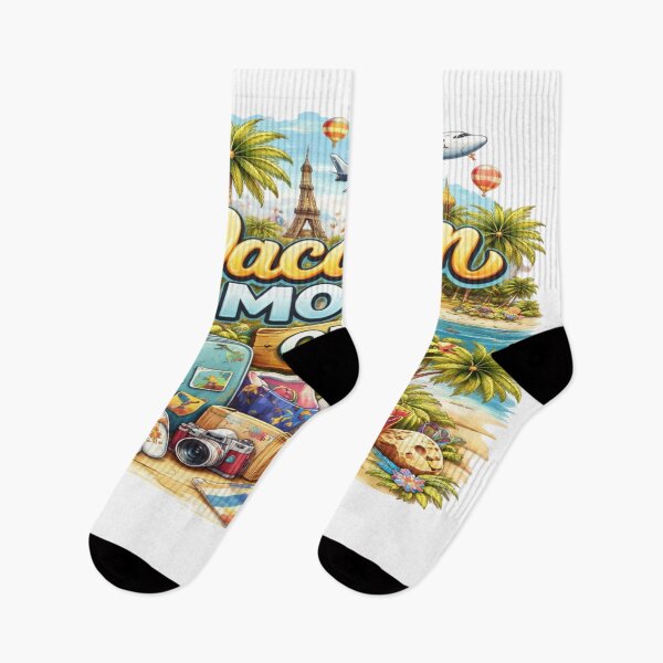 Item preview, Vacation Mode On – Tropical Travel Design, Summer Holiday Aesthetic, Beach Vacation Illustration, Wanderlust Graphic designed and sold by Sushikidsntoddlers.