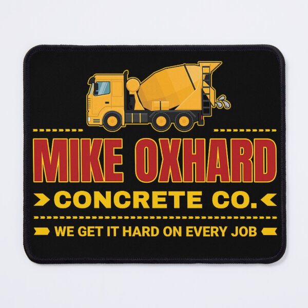 Item preview, Mike Oxhard Concrete Co Funny Construction Parody Dad Joke Dirty Humour Logo designed and sold by NgumohaLanke.