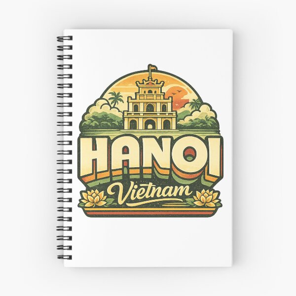 Item preview, Hanoi Vietnam Hoan Kiem Lake with Turtle Tower and Old Quarter designed and sold by Aryabek.