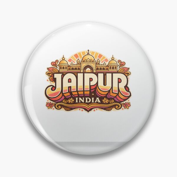Item preview, Jaipur Rajasthan with Hawa Mahal and Pink City Architecture India designed and sold by Aryabek.